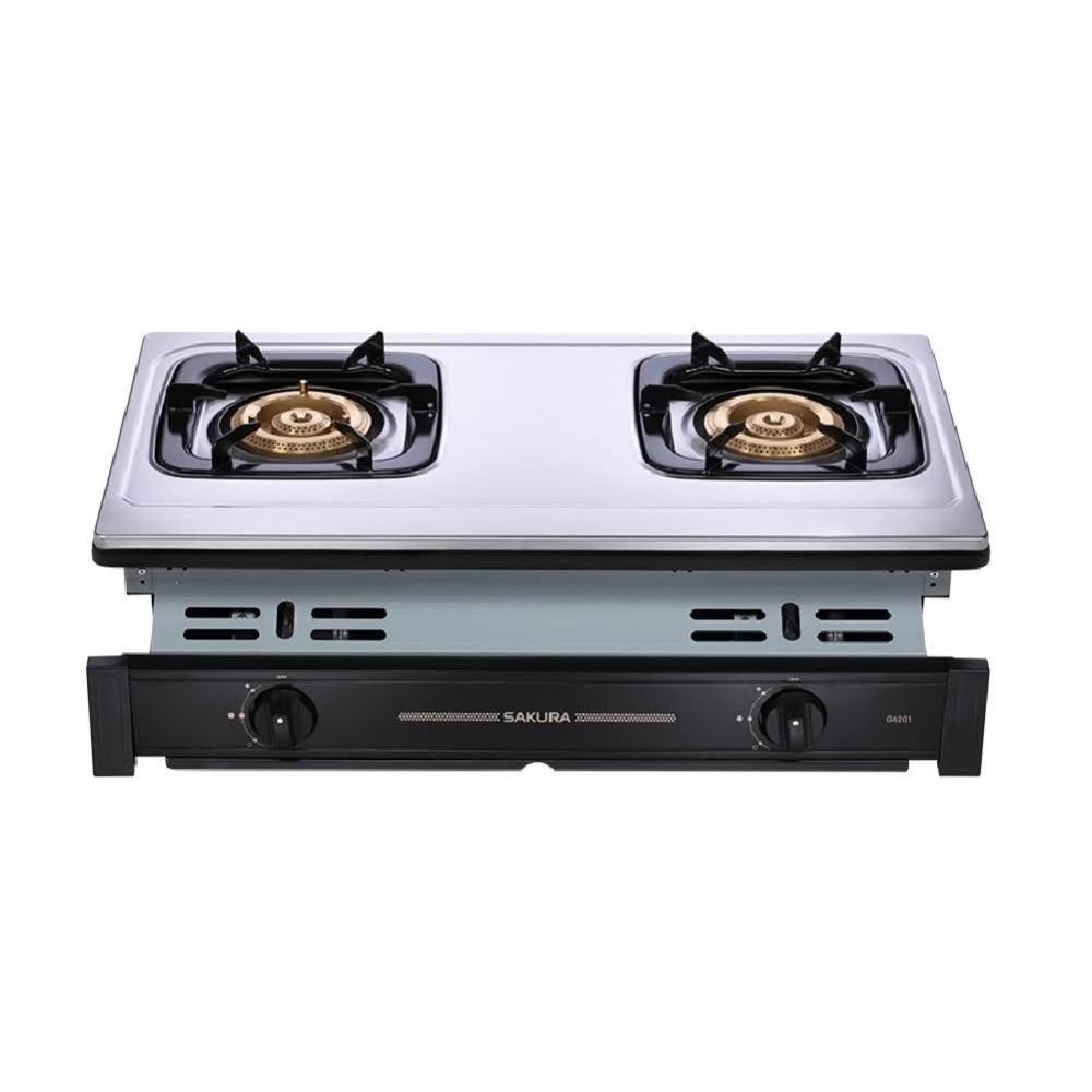 【SAKURA 櫻花】櫻花 SAKURA G6201S 二口節能安全爐 銅鋁爐頭 崁入爐 (含基本安裝 限中彰投) 免運