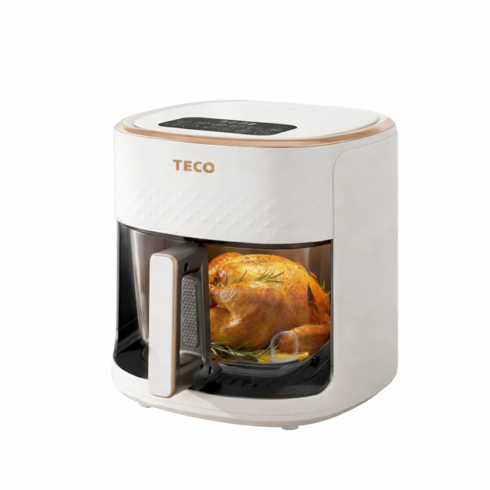 【TECO 東元】3D熱旋智能玻璃廚藝氣炸鍋/烘烤爐/氣炸烤箱 (XYFYB4501)