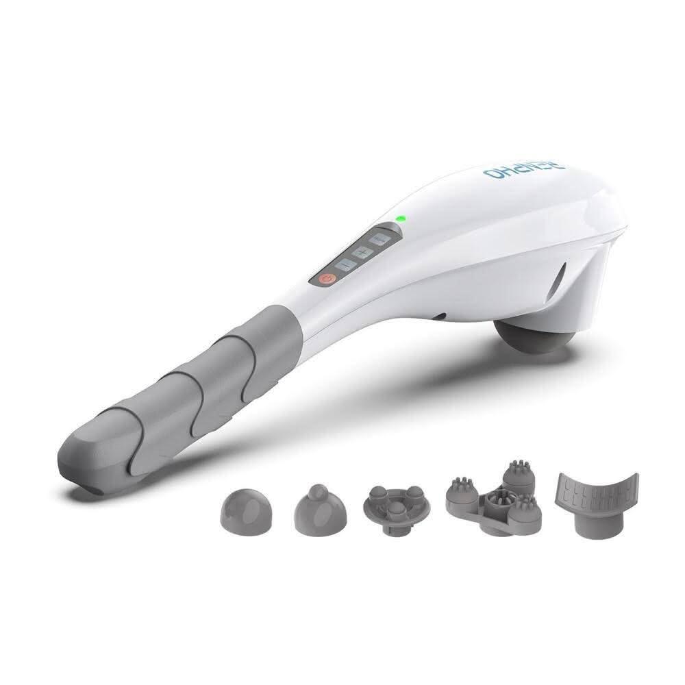  RENPHO EM-2016C 頸肩按摩器，專為肩頸舒緩設計，充電式電源方便使用，尺寸僅44x36x32cm，重量1.6kg輕巧攜帶。白色系外觀簡約，適合日常按摩肩部與頸部，1年保固保障。BSMI認證R3F011，中國製造的高品質個人衛生用品，讓您輕鬆緩解肩頸疲勞，提升生活舒適度。 