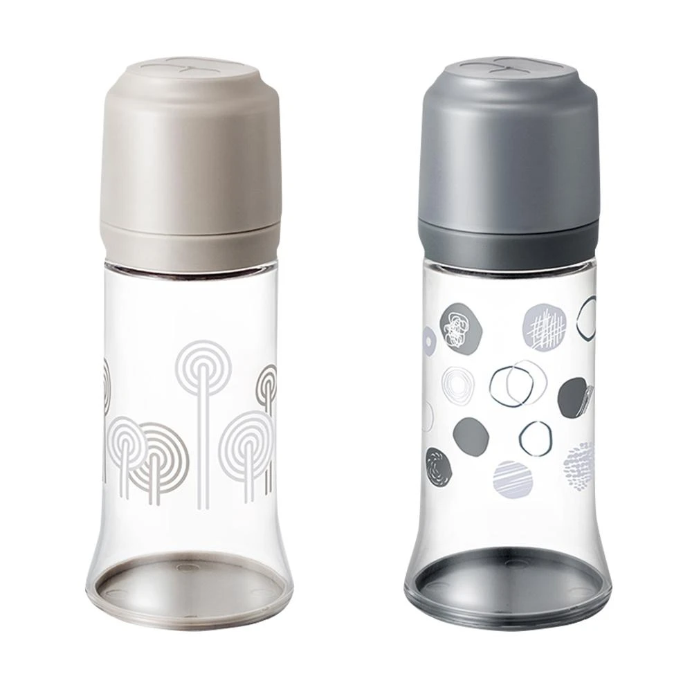 【MOTHER-K】拋棄式奶瓶 亞麻棕/時尚灰 250ml (奶瓶/外出奶瓶/外出必備；寶寶共和國)