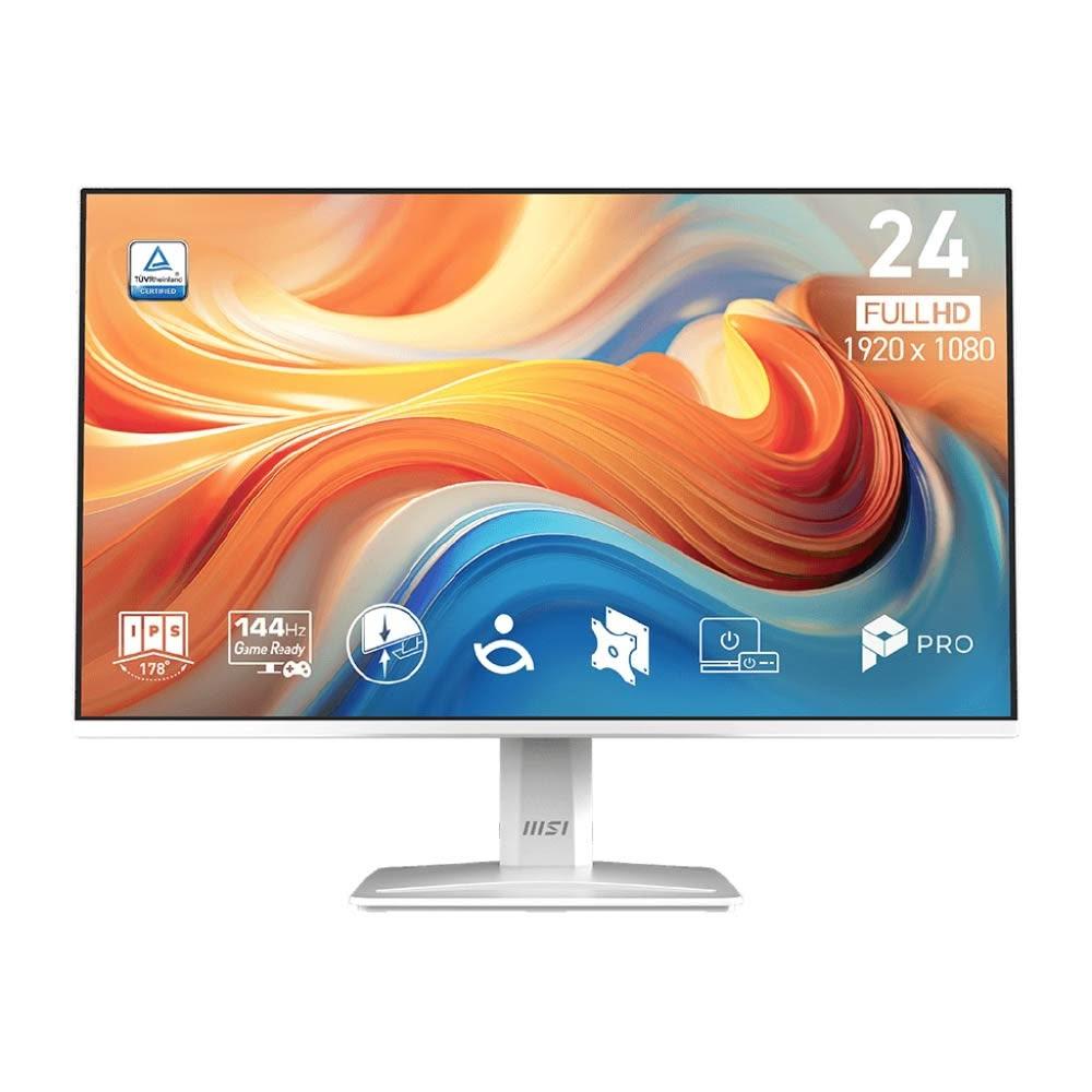 【MSI 微星】PRO MP243W E14 兼顧辦公效率與休閒娛樂(23.8"FHD)