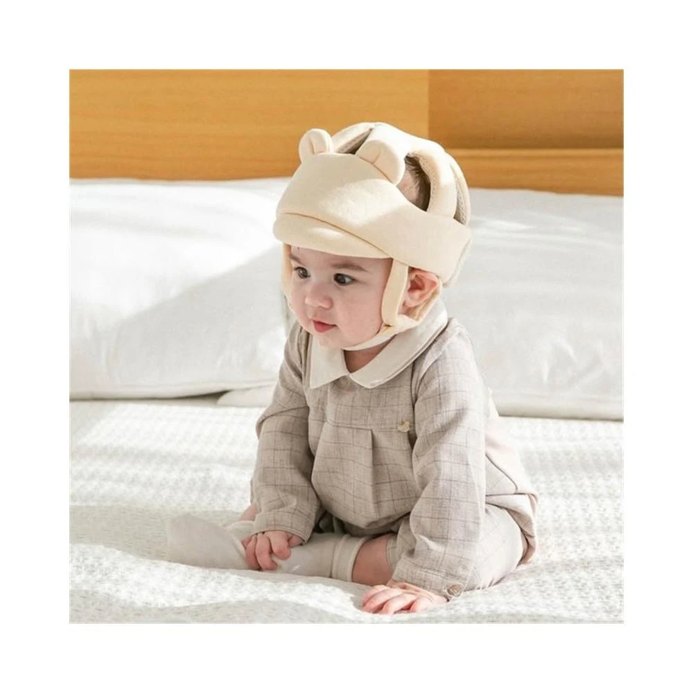 小熊造型嬰兒學步帽(尺寸可調節;四季可用/透氣/寶寶防摔帽/防撞帽/保護枕/防摔枕/寶寶防撞/防撞神器)