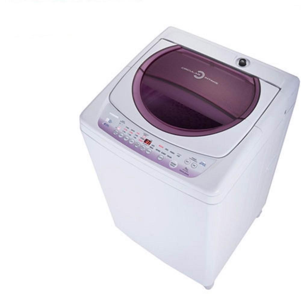  TOSHIBA 東芝 AW-B1075G 紫色系洗衣機，10 公斤大容量單槽設計，適閤家庭使用。不鏽鋼內槽耐用防鏽，定頻馬達穩定運轉，尺寸 645x620x1031 mm，重量 40KG，產地泰國。全機 1 年保固，馬達 5 年保固，含基本安裝服務，BSMI 許可字號 3D387。高效洗淨，省時省力，東芝品質保證！ 