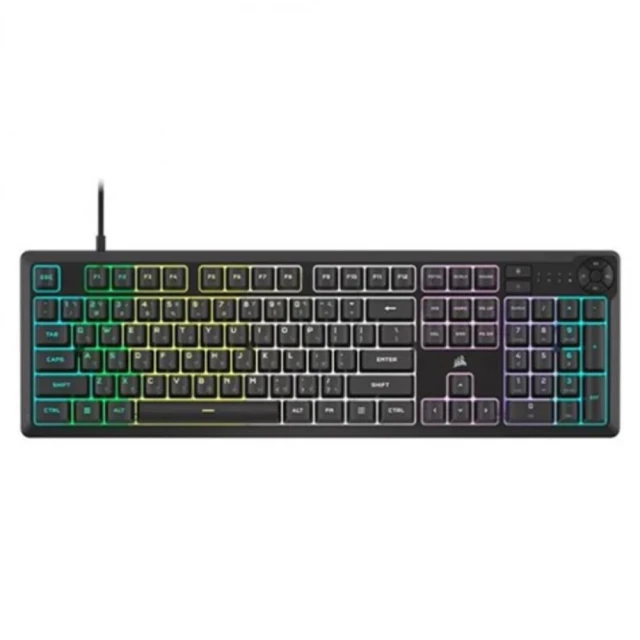 【CORSAIR 海盜船】K55 CORE RGB 遊戲鍵盤(黑色/有線/薄膜式/中文)
