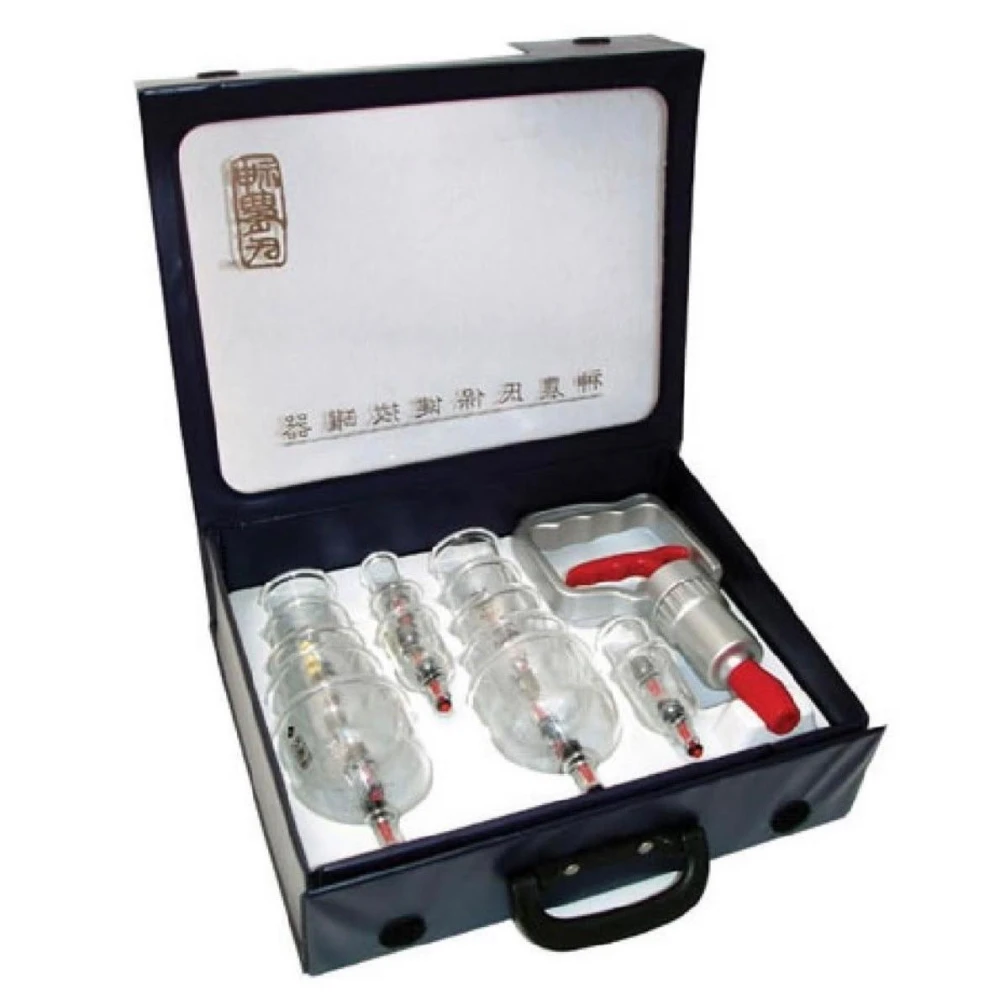 【神 農氏】拔罐器組 拔罐槍+拔罐杯15入 (PP無毒材質)