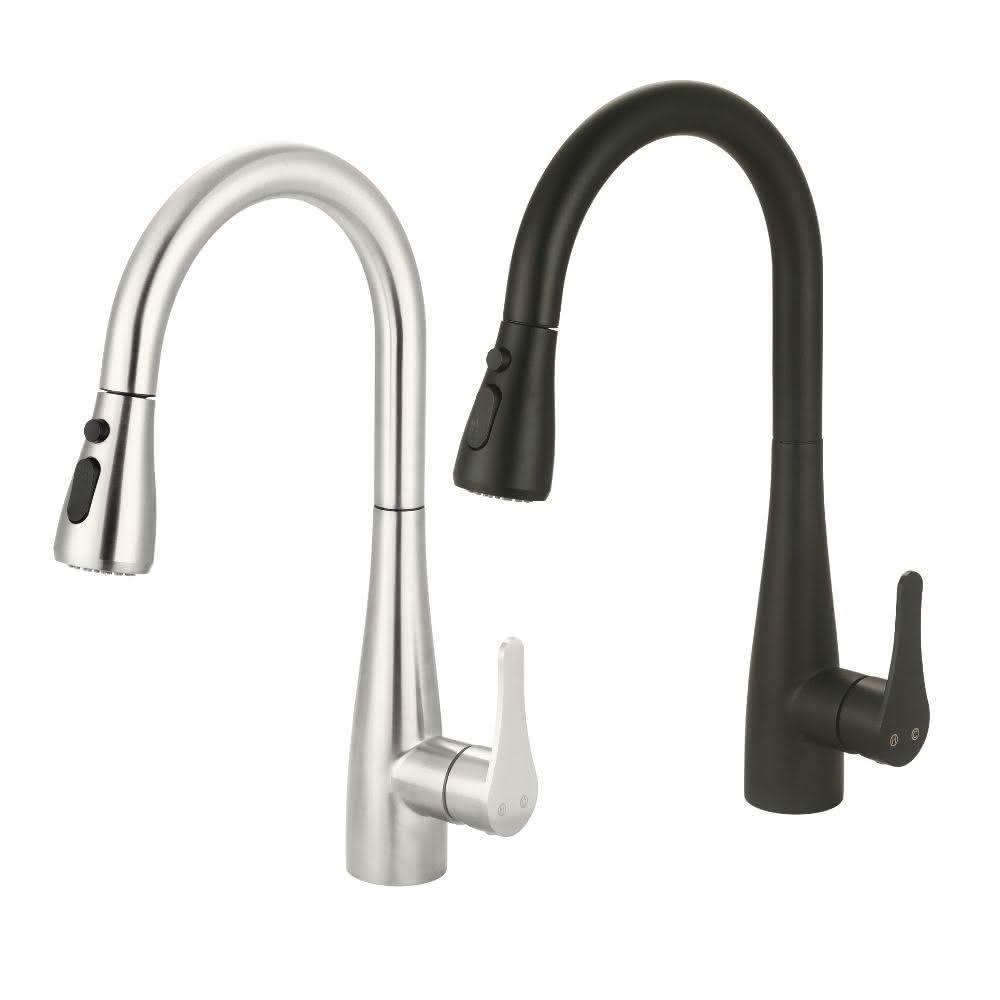 【L.B.E 麗達】台製 水龍頭 抽拉式水龍頭 伸縮水龍頭 兩段出水 加壓馬達適用日本陶瓷軸心  掛重式 紐珀起泡器