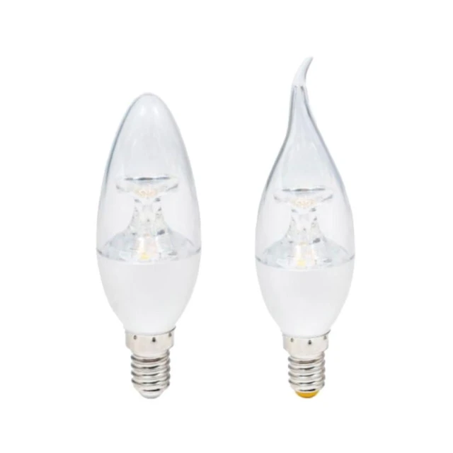 【亮博士】LED E14 水晶燈 5W ｜尖清 拉尾 ｜蠟燭燈泡｜LED燈泡｜仿鎢絲拉尾燈泡｜水晶燈燈泡