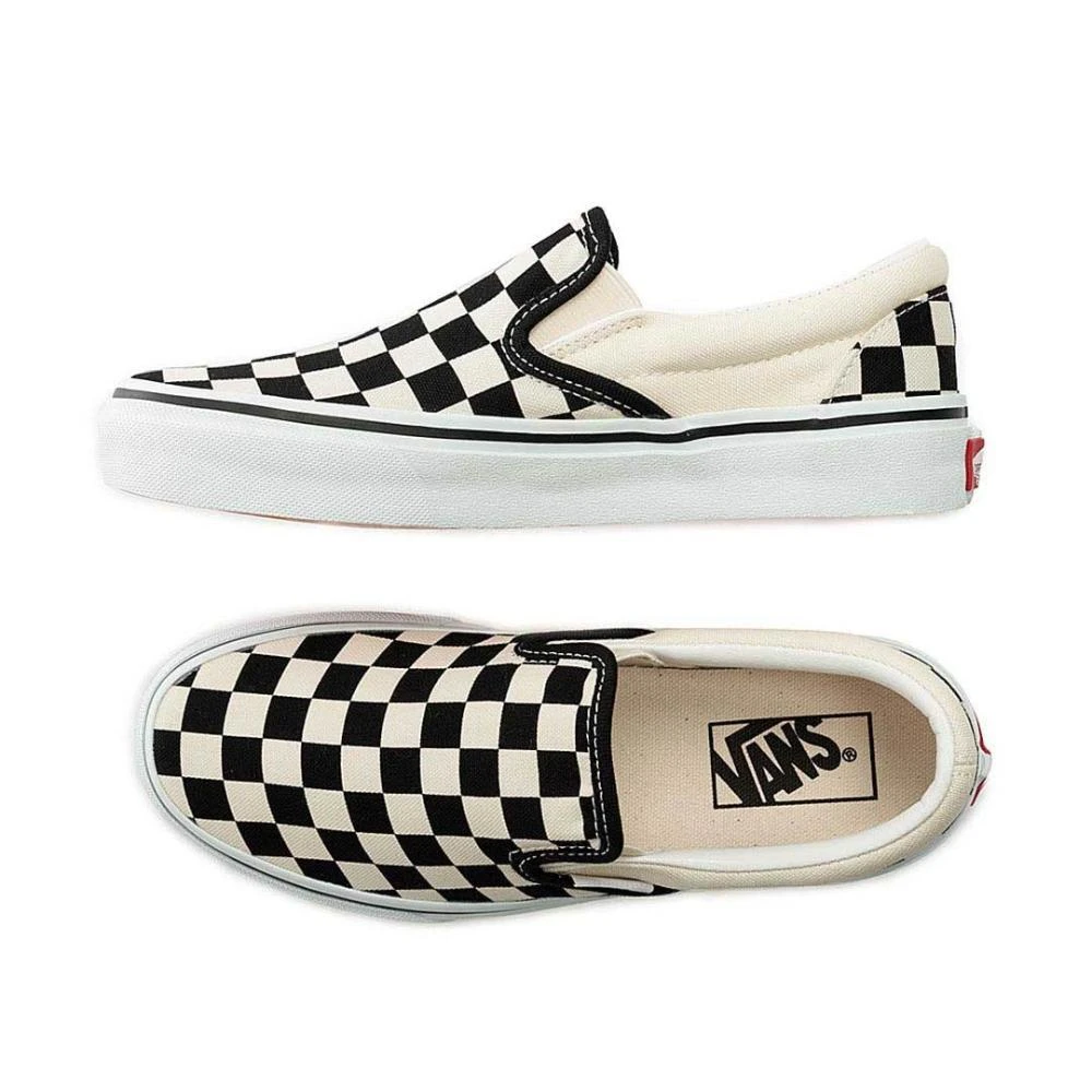 【VANS】VANS SLIP ON V2C1108002 棋盤格 帆布 懶人鞋 基本款 情侶款 紅標 男女鞋 經典 GD款