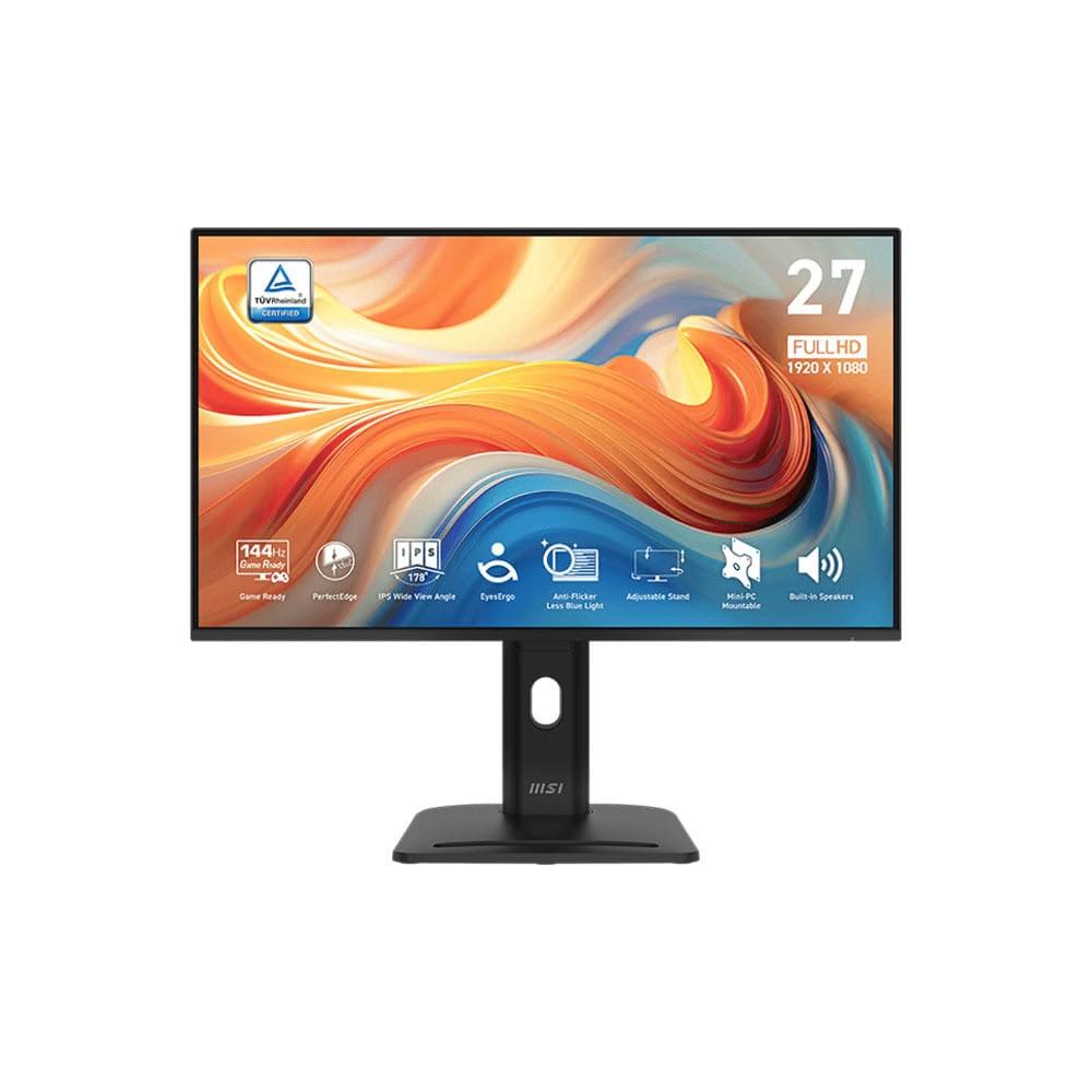 【MSI 微星】PRO MP275PG E14美型螢幕 27型 FHD IPS/144Hz/內建喇叭/人體工學設計