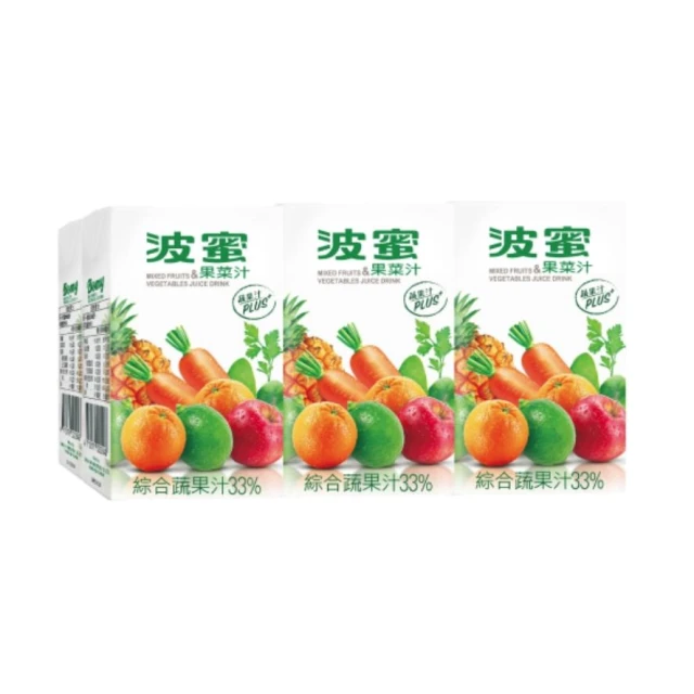 【波蜜】果菜汁(蔬果汁PLUS)(250mlx24入)
