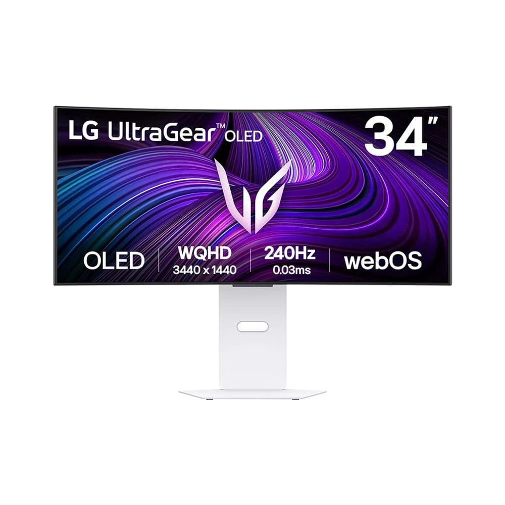 【LG 樂金】34GX90SA-W 曲面智慧電競螢幕 34型 WQHD/OLED/240Hz/智慧電視