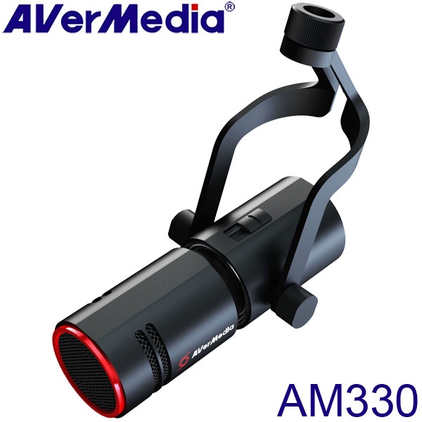 【AVerMedia 圓剛】AM330 Live Streamer MIC 330 黑鳩動圈式麥克風