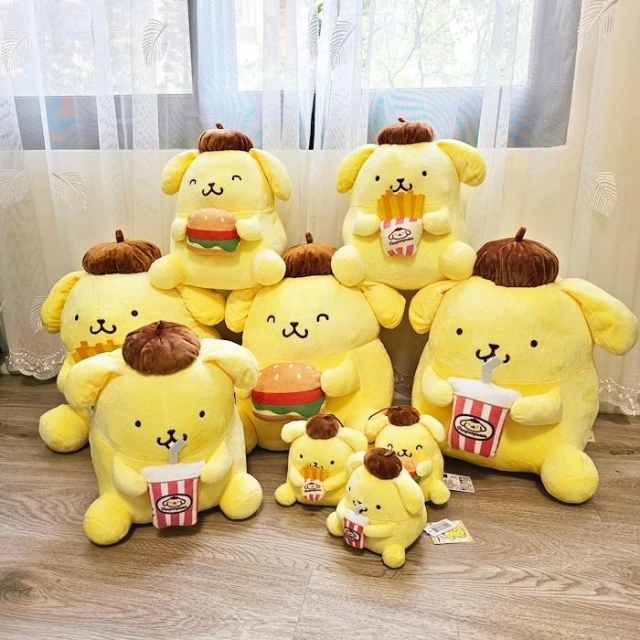 【SANRIO 三麗鷗】正版布丁狗娃娃 布丁狗玩偶 布丁狗抱枕 布丁狗吊繩娃娃 黃金獵犬 三麗鷗布丁狗 狗娃娃 狗玩偶