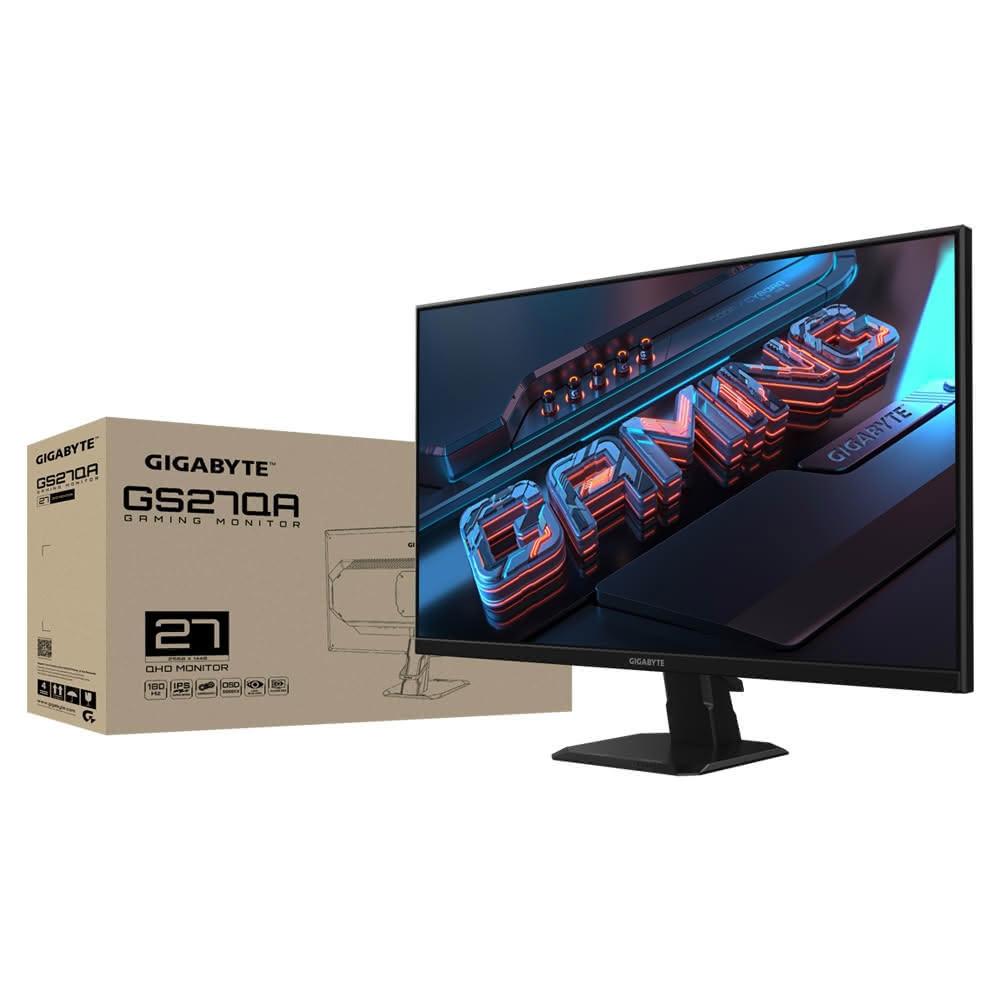 【GIGABYTE 技嘉】技嘉 GS27QA 27吋 2K QHD 電競螢幕 SS IPS/180Hz/HDR/1ms 螢幕