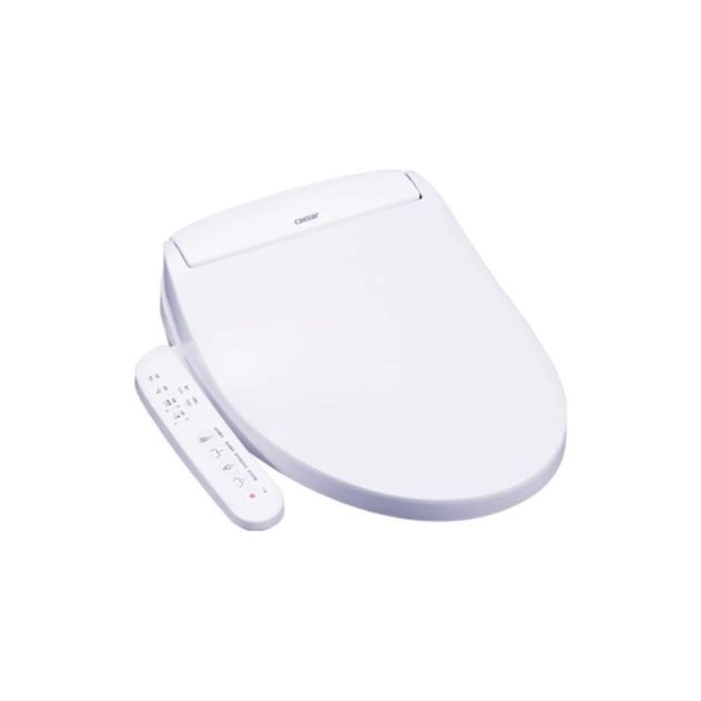 CAESAR凱撒衛浴 TAF160 免治馬桶座，採用瞬熱式加熱技術，提供即時溫水清洗體驗，讓您享受衛生舒適的生活。適合110V電壓使用，功率1225W，電線長約1.4m（右側），適用水壓0.75-7.5kgf/cm²。商品尺寸W460 x D496 x H150 mm，重量約3.7kg，韓國原裝進口，BSMI許可字號R31465。安裝簡單，適合一般馬桶，提升浴室衛生等級，是現代衛浴必備清潔神器。