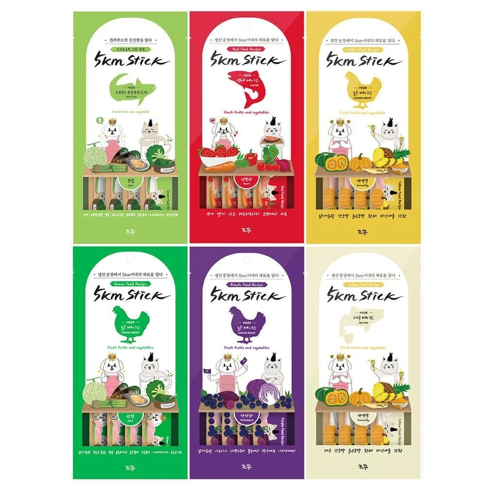 【Chogong 朝貢】肉泥 5km stick 營養蔬果肉泥 貓肉泥 犬肉泥 貓零食 狗零食 寵物肉泥 福媽寵物