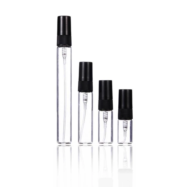 【桔比雜貨舖】迷你香水玻璃瓶 3ML 5ML小樣瓶 隨身分裝瓶 精油試管瓶 隨身噴瓶