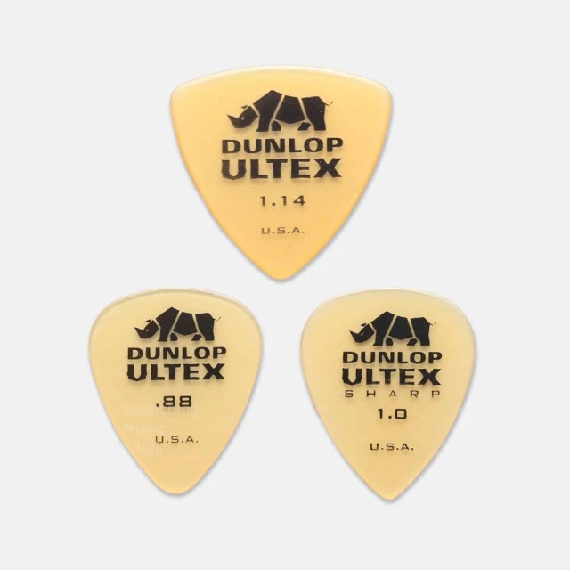 【Jim Dunlop】ULTEX 犀牛吉他彈片 吉他PICK 彈片 Pick 撥片 大三角 標準 尖角 爵士 美製