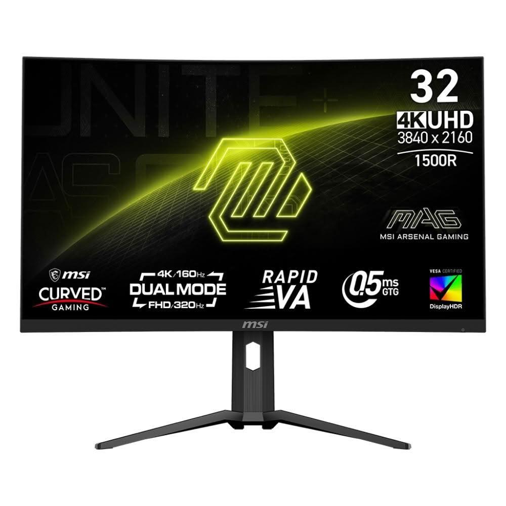 【MSI 微星】321CUPDF 曲面電競螢幕32型/4K/HDR/160Hz/0.5ms/VA