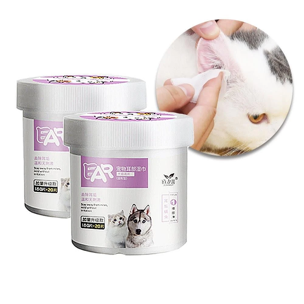 【LIKE PET】寵物耳部清潔濕巾 (貓狗適用 耳朵耳垢濕紙巾)