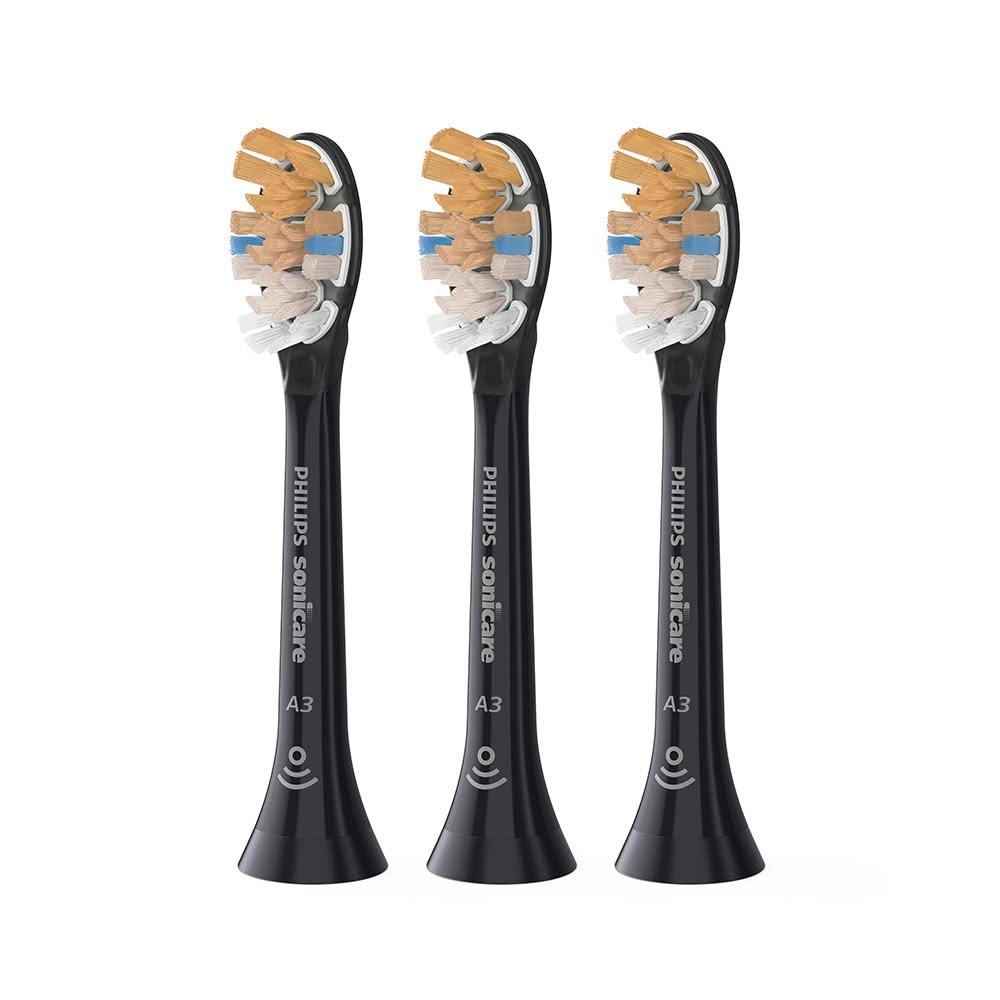 【Philips 飛利浦】Sonicare 頂級多效合一刷頭三支-黑(HX9093/96)