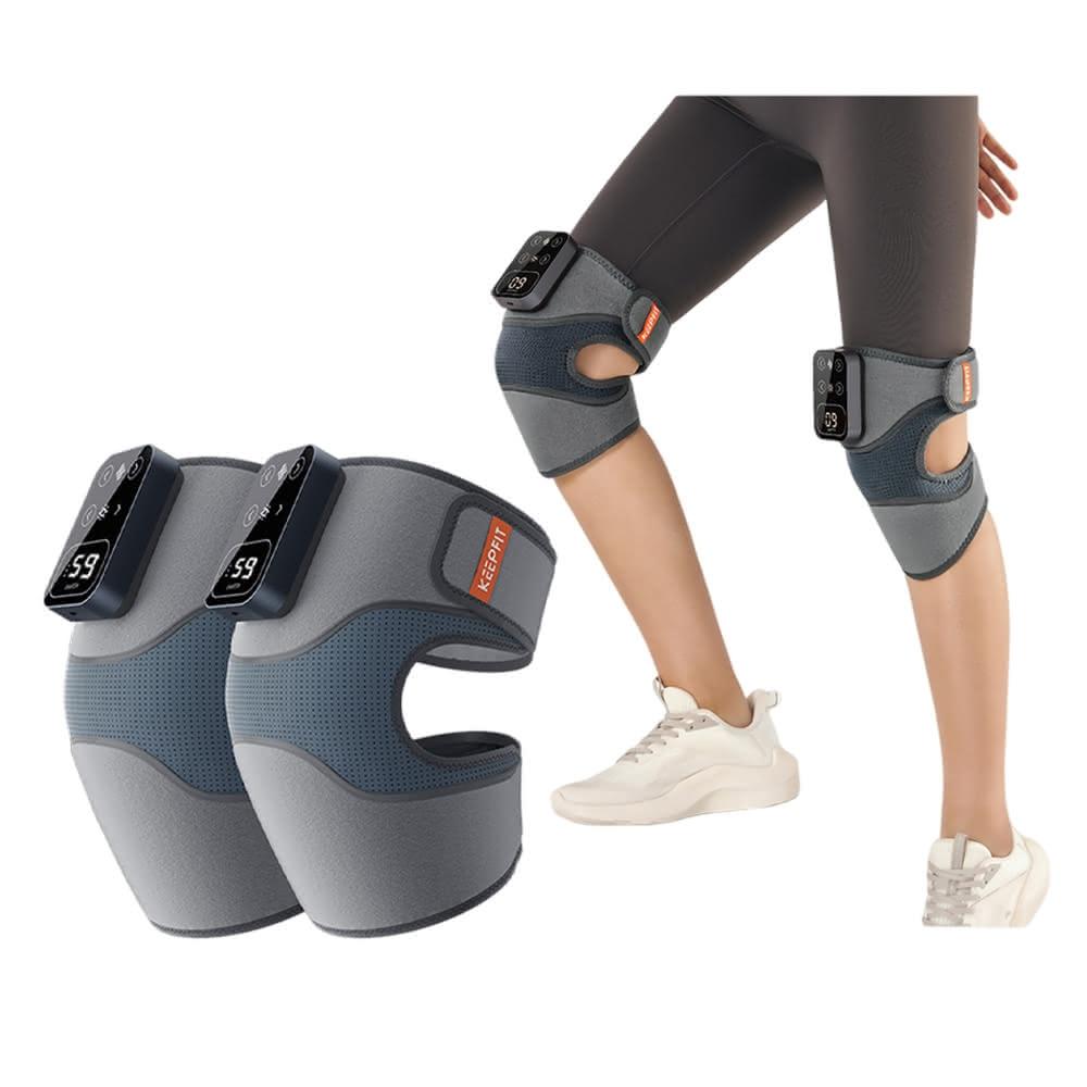 KEEPFIT 膝蓋按摩器 KEEPFIT KPF-Knee13 膝蓋按摩器為震動式美腿機,專為肩部及小腿設計,提供溫熱功能舒緩肌肉疲勞。中國製造,灰色系均碼設計,充電式電源,8W低功率消耗,BSMI許可字號R54317,適合個人衛生使用,無遙控器及保固,輕便依規格重量,幫助日常放鬆保養。