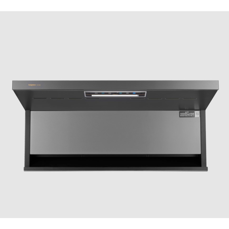 【莊頭北】TR-5962 隱藏近吸排油煙機 80公分 90公分 增壓馬達大吸力 易取好清潔一體成型集油槽 莫蘭灰銀玻璃