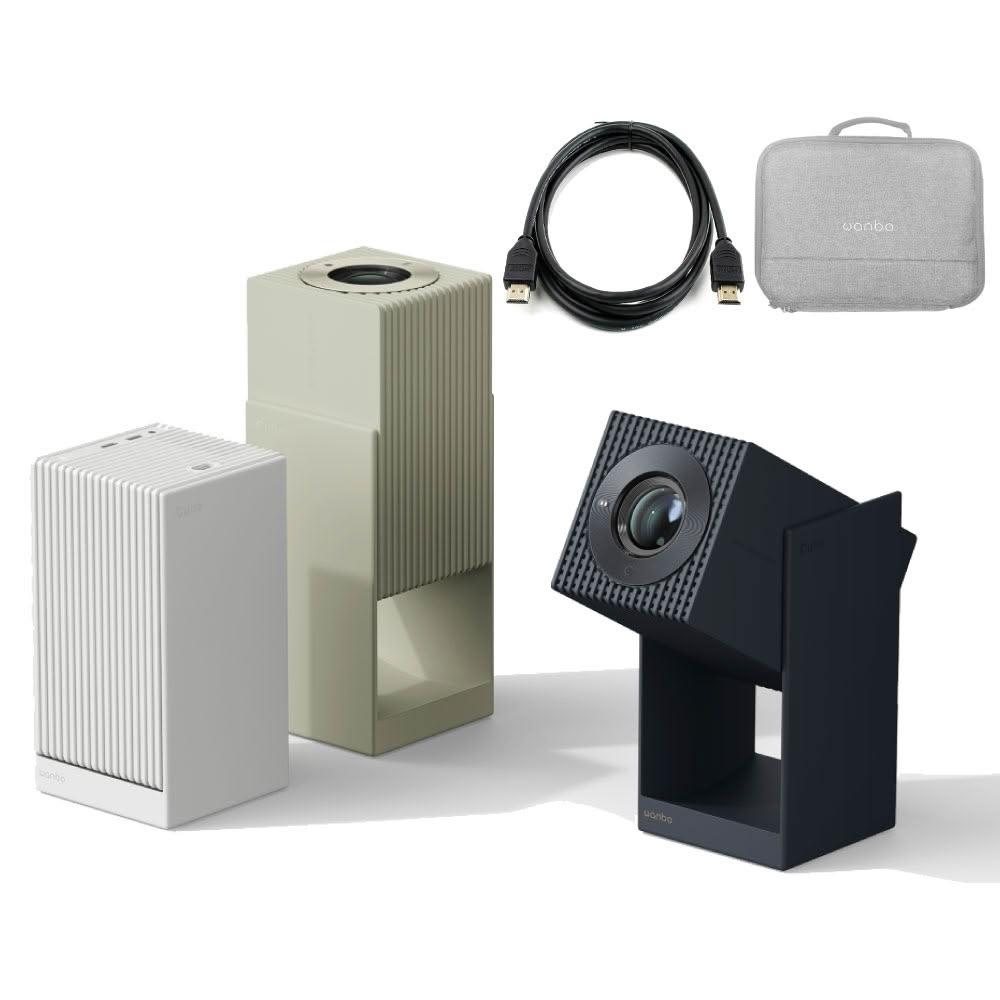 【Wanbo 萬播】Cube 2 Pro ToF雲台投影機 (500ANSI流明/Android TV/自動對焦/WPC024)