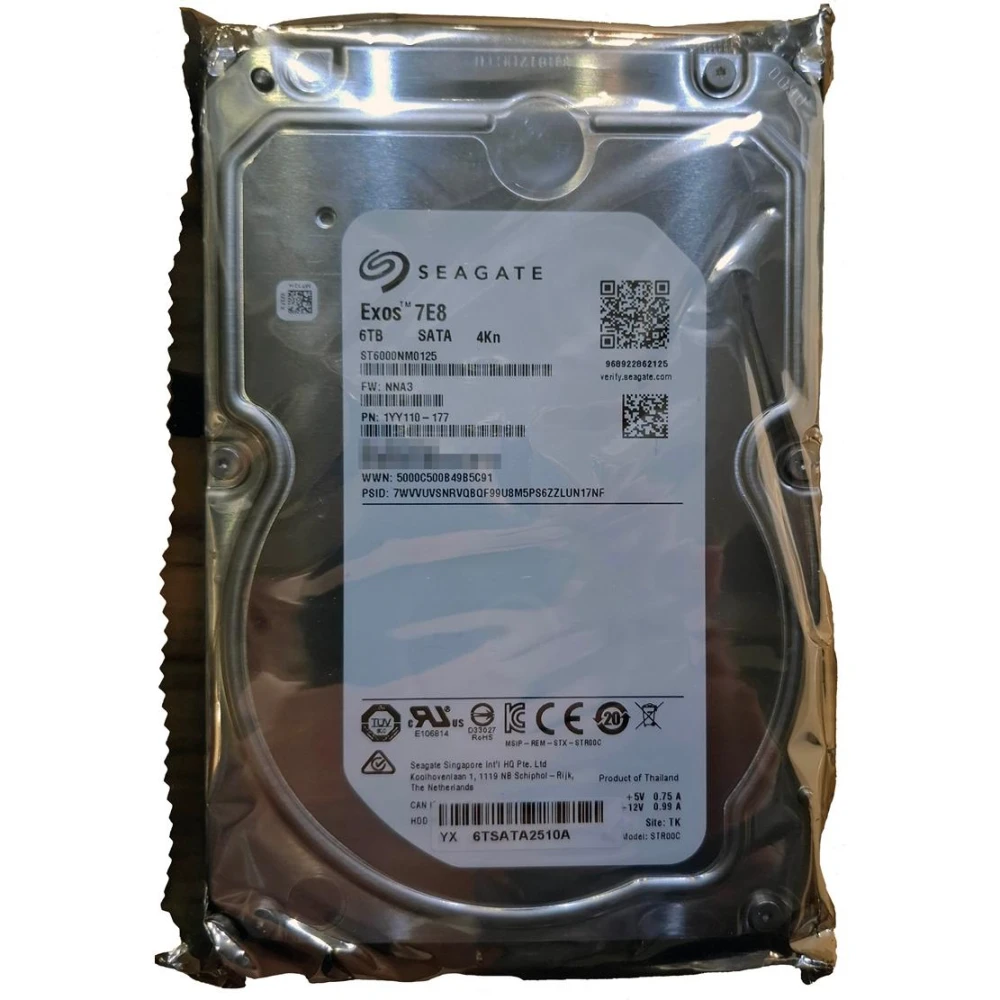 【SEAGATE 希捷】(裸碟)SEAGATE希捷 EXOS 3.5吋 6TB 7200轉企業級硬碟ST6000NM0125 廠商直送