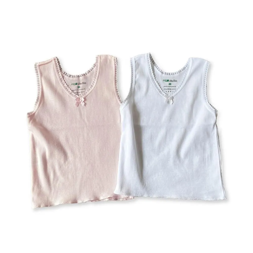 【Oluna 歐露娜】小三福 台灣製 蕾絲女童/大人背心 幼童 兒童 羅紋背心 成長型背心 小女背心 大人背心 衛生衣 內搭衣 居家服