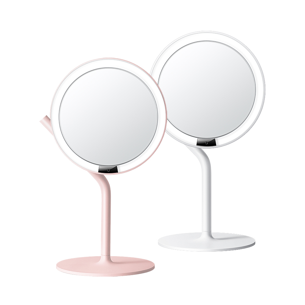 【AMIRO】Mate系列 MINI3 無段調光 LED高清日光化妝鏡+5倍磁吸放大鏡