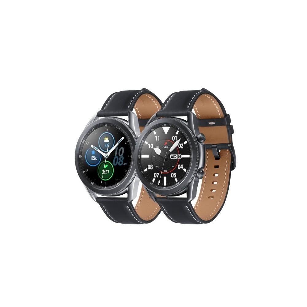 Samsung 三星 Galaxy Watch 3 智慧手錶，專為 Android 使用者設計，搭載 GPS 導航、NFC 連結、WiFi 傳輸、通話功能、觸控操作、藍芽遙控、運動偵測與健康監測。支援可換螢幕畫面及行動支付，輕鬆追蹤日常活動與健康資料。含觸控螢幕，提供 1 年保固，配件包括充電線（環保包裝不含充電頭），售後由供應商保障 12 個月，讓您隨時掌握生活節奏，提升智慧生活體驗。