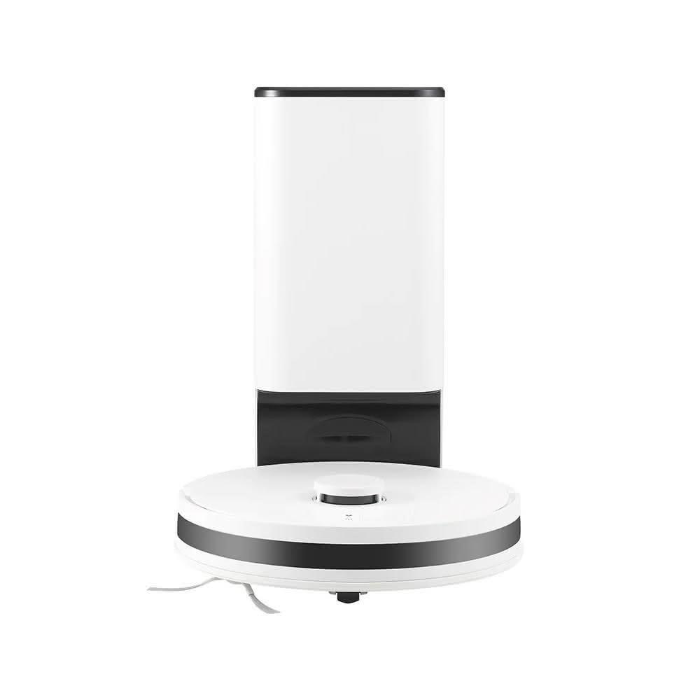 LG樂金 R5-ULTIMATE LG樂金 R5-ULTIMATE 掃地機器人,採用雷射掃描建立地圖精準導航,適用10坪以下空間,支援自動回充功能,電池使用約2小時,充電3~5小時。白色系設計,尺寸34.2x34.2x94.5cm,重量僅3.1KG,110V電壓,中國製造,附原廠保證書,1年保固,BSMI許可字號CI3A106062H761。高效清潔模式,智慧家居必備!