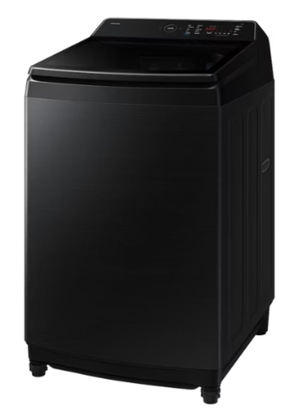 SAMSUNG 三星 WA80F19B9BTW 波輪洗衣機，19kg 超大容量適合全家使用，採用變頻馬達省電耐用，全機1年保固馬達長達20年。黑色系設計，尺寸637 x 1093 x 701 mm，重量47kg，不鏽鋼內槽防鏽耐用，泰國原裝生產，含基本安裝服務，BSMI認證R33475，高效洗淨衣物輕鬆脫穢。