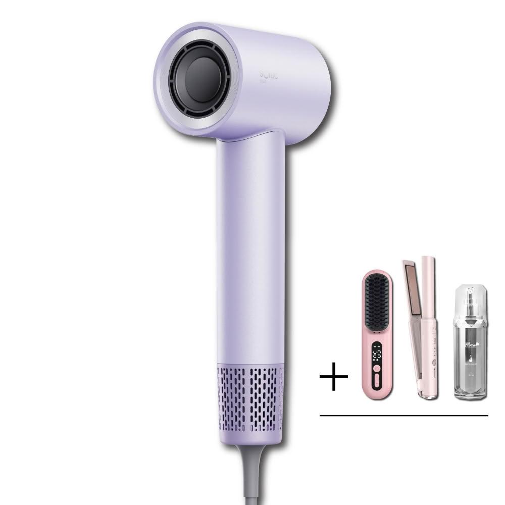 【SOLAC】搭贈組｜高速智能溫控專業吹風機 SD-860 (快乾恆溫 負離子強化護髮 低噪輕量 SD860_Kimi極美職人推薦)