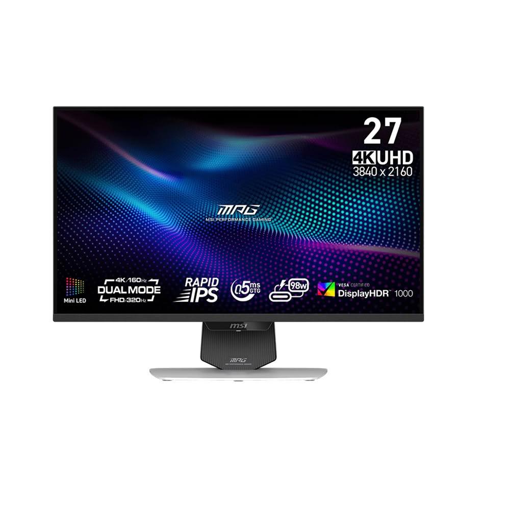 【MSI 微星】MSI 微星 MPG 274URDFW E16M 電競螢幕 27吋 160Hz 4K 0.5ms 可旋轉 白色螢幕 電腦