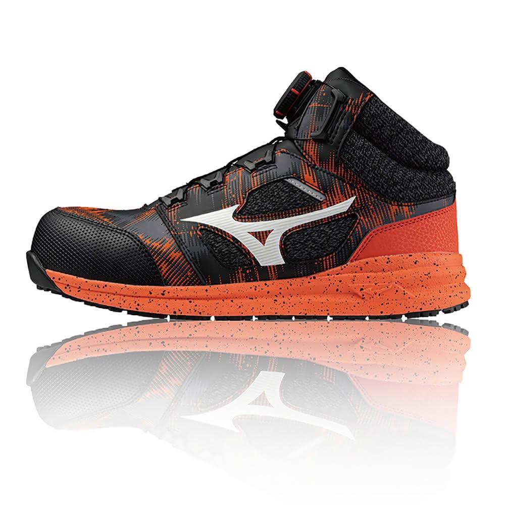 MIZUNO 美津濃】F1GA246695(限量安全鞋防護鞋工作鞋高筒BOA旋鈕防油