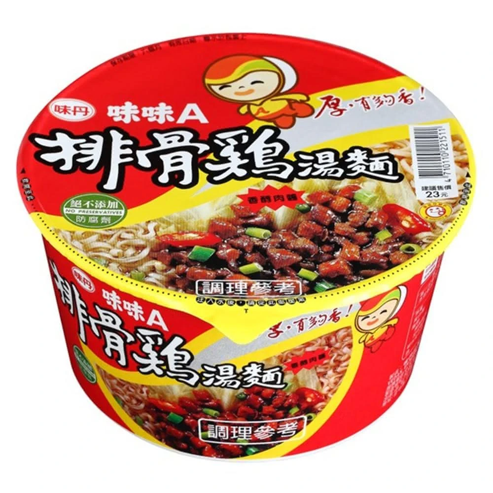 【味丹】味味A 排骨雞湯麵90g*3碗組