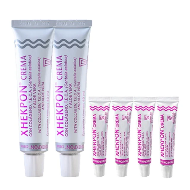 【Xhekpon】西班牙頸紋霜 胜肽撫紋美頸霜組(買二(40mlx2)送四(10mlx4-贈品效期至2026/06))-官方限定組