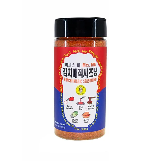 【well&seek 唯研系】Mrs. MA 馬女士韓式泡菜魔法粉 100g*1入 (五辛素/無麩質/無基改/素食/含天然酵母)