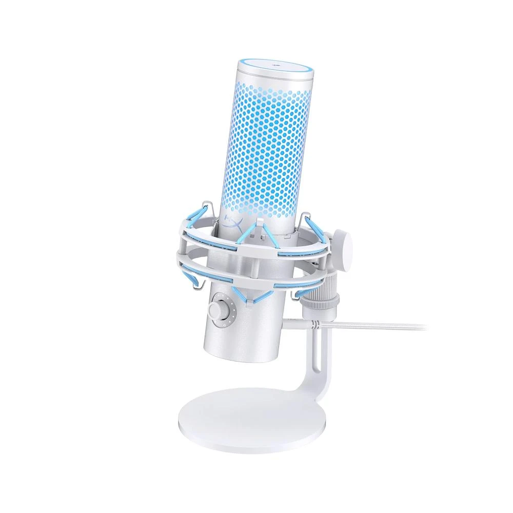 【HyperX】QuadCast 2 USB 電競麥克風 雪白藍光
