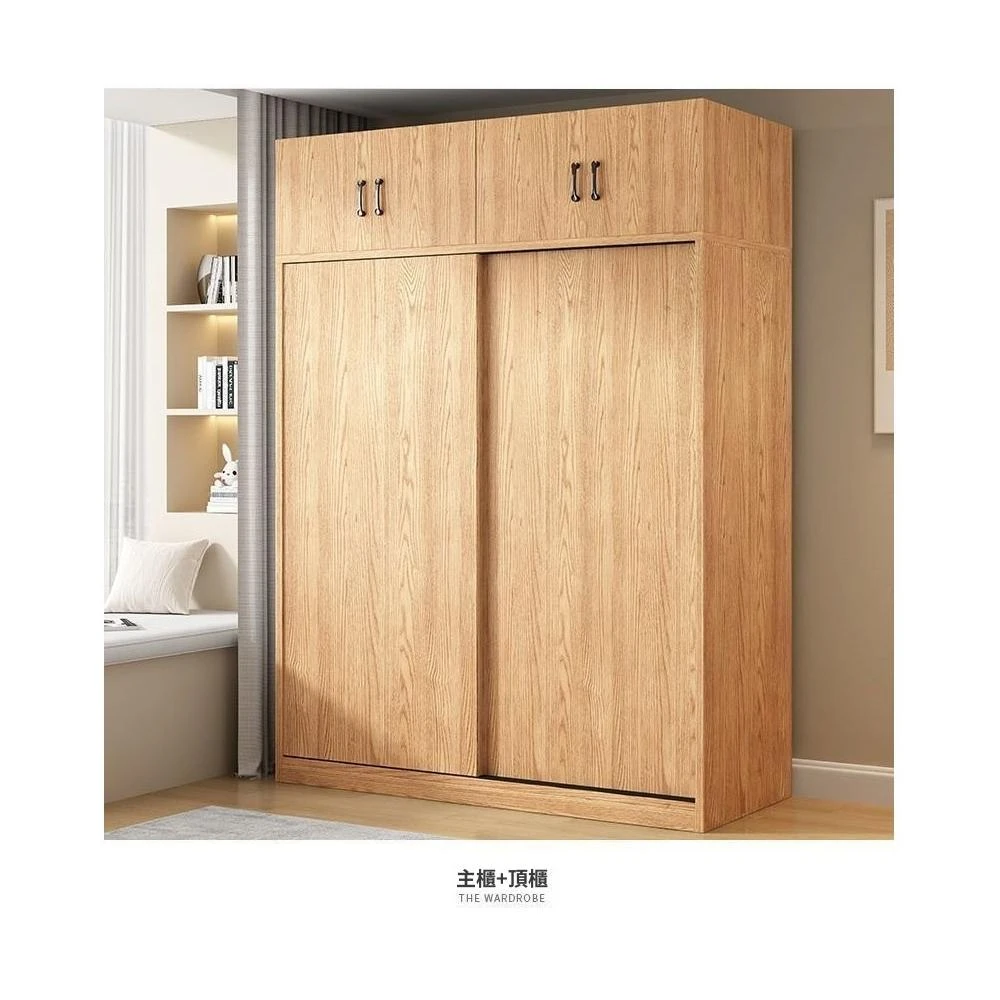 全臺可到府組裝推拉門衣櫃家用臥室經濟全實木出租房可兒童小戶型收納大衣櫥 WND2