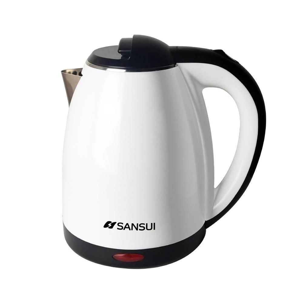 【SANSUI 山水】1.8L雙層防燙不銹鋼電熱壺/快煮壺/電茶壺/煮水壺 SWB-12T
