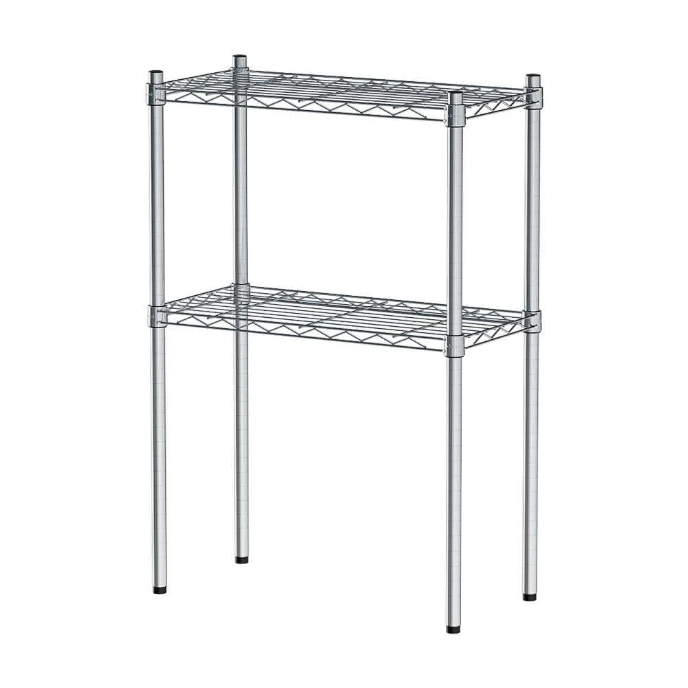 【dayneeds 日需百備】輕型 60x30x90公分電鍍（鎖管）二層架 鐵力士架/收納層架/展示架/層架/鐵架