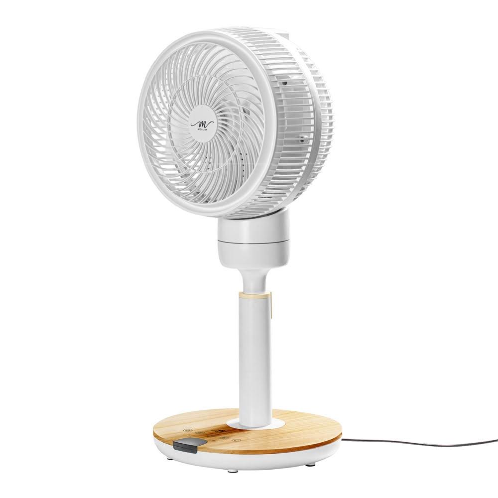 【MOLIJIA 魔力家】直營｜M186 全自動BLDC變頻無刷直流｜循環風扇-9吋｜落地型｜木紋款(BY010086)
