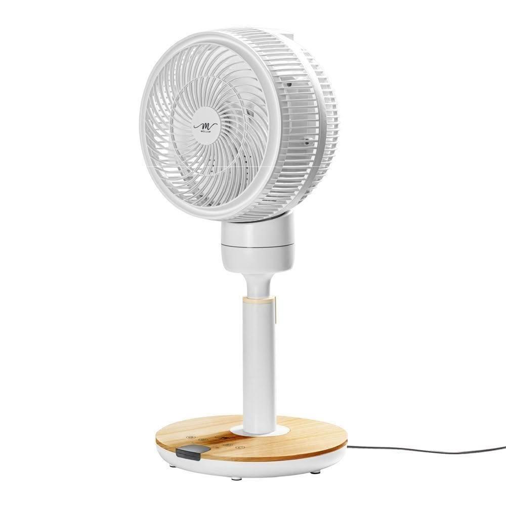 MOLIJIA 魔力家 BY010086 電風扇採用5葉片設計，提供9段以上風速調節，適合8.1~12吋空間使用。支援110V一般插頭式，具8小時以上定時功能，靜音舒適。保固期1年，自購買日期起算365日內非人為故障免費維修（限臺灣本島），零件免費更換12個月，品質保證家用首選。