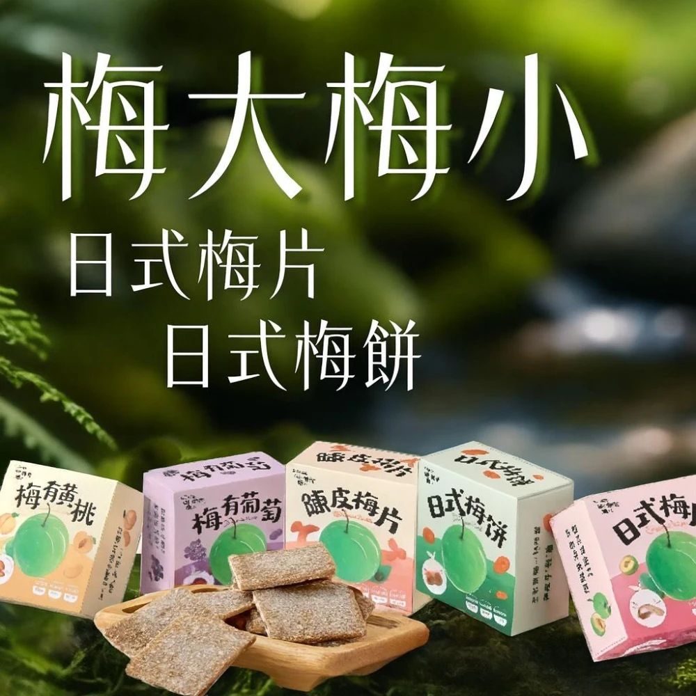 梅大梅小 日式梅片 梅餅 陳皮梅 50g