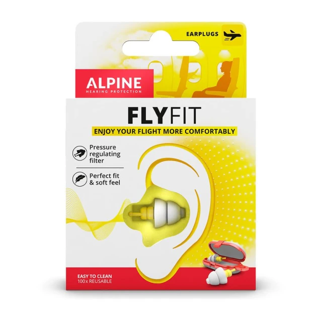 【ALPINE】FLYFIT 飛行耳塞 搭機 氣壓調整 減壓耳塞 飛機 降噪耳塞 航空耳塞 出國 耳塞 樂器用(耳塞 搭飛機)