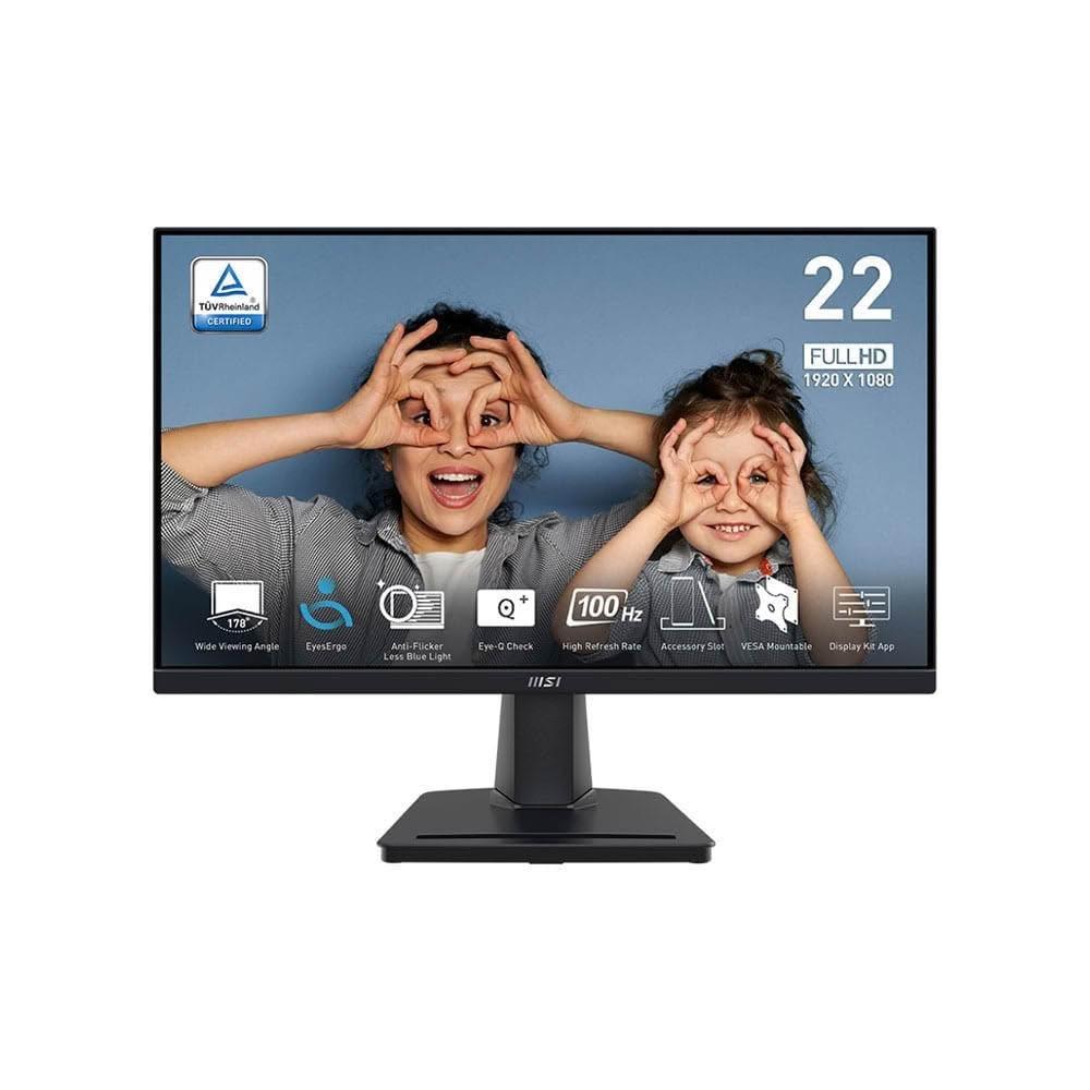 【MSI 微星】PRO MP225V 美型螢幕 22型 VA/TÜV 護眼/100Hz/VESA 標準安裝
