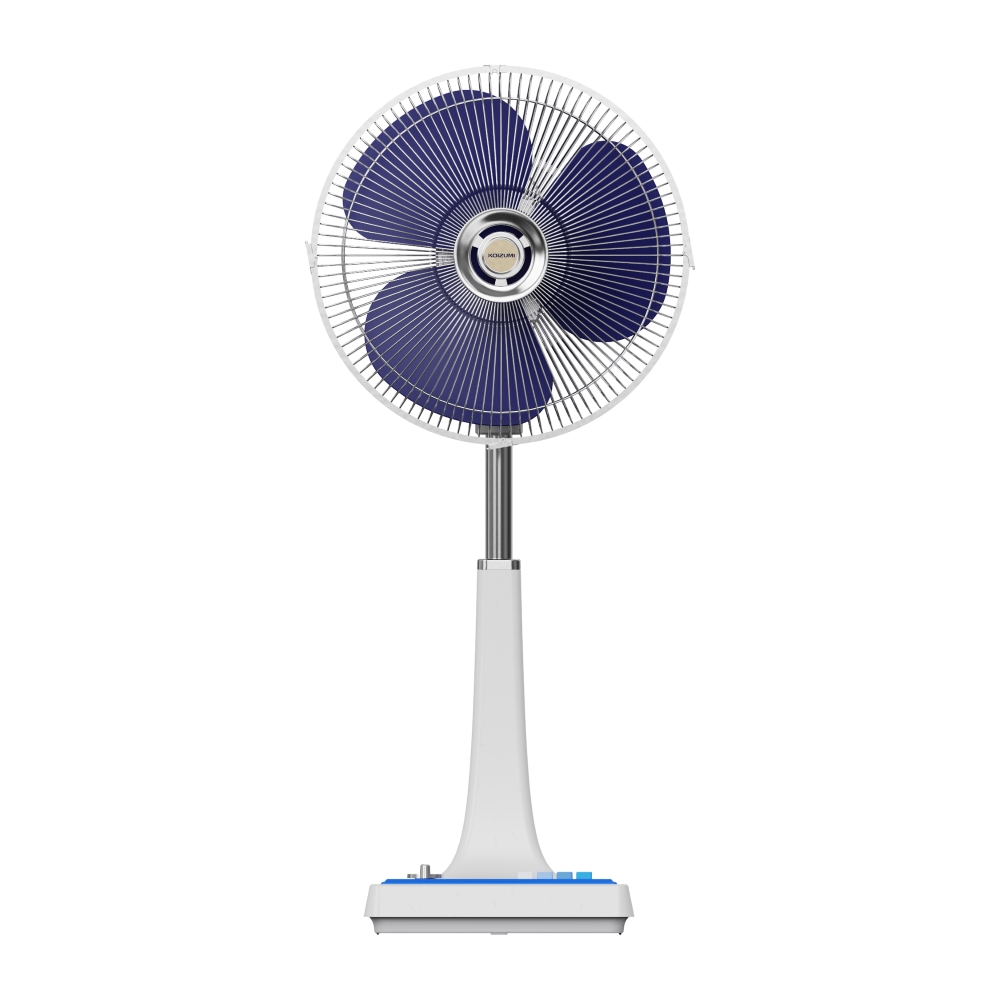 【KOIZUMI】12吋復古電風扇 藍白款 KLF-G285 (福利品僅箱損)